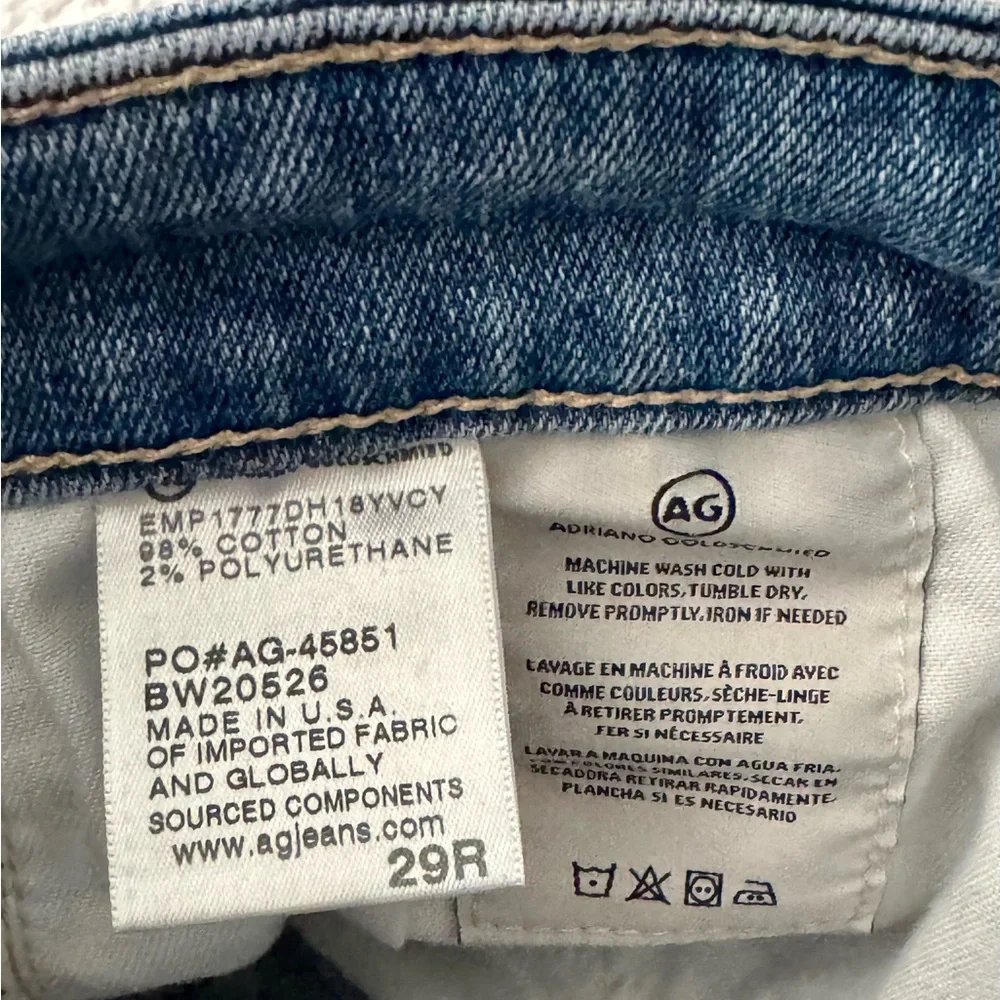 AG Adriano Goldschmied Farrah Skinny Ankle Jeans / Light Blue / Size 29R